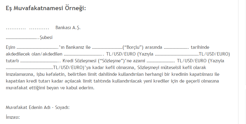 Ödeme muvafakatname örneği Ödeme muvafakatname örneği